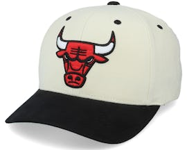 Chicago Bulls Pro Crown White/Black Adjustable - Mitchell & Ness