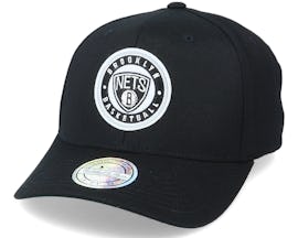 Brooklyn Nets Varsity Patch Black 110 Adjustable - Mitchell & Ness