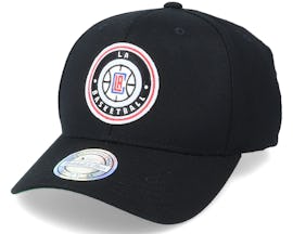 LA Clippers Varsity Patch Black 110 Adjustable - Mitchell & Ness