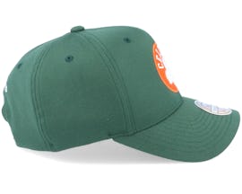 Boston Celtics Orange And White Logo Dark Green 110 Adjustable - Mitchell & Ness