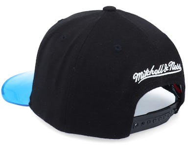 Mitchell & Ness - Black Snapback Cap - Hatstore Exclusive x Own Brand Pinscript Transparent Black Snapback @ Hatstore