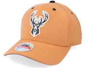 Hatstore Exclusive x Milwaukee Bucks Camel Leather Logo