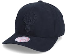 Hatstore Exclusive x Milwaukee Bucks Black on Black Pro Crown - Mitchell & Ness