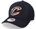 Hatstore Exclusive x Cleveland Cavaliers Leather Logo Black Adjustable - Mitchell & Ness