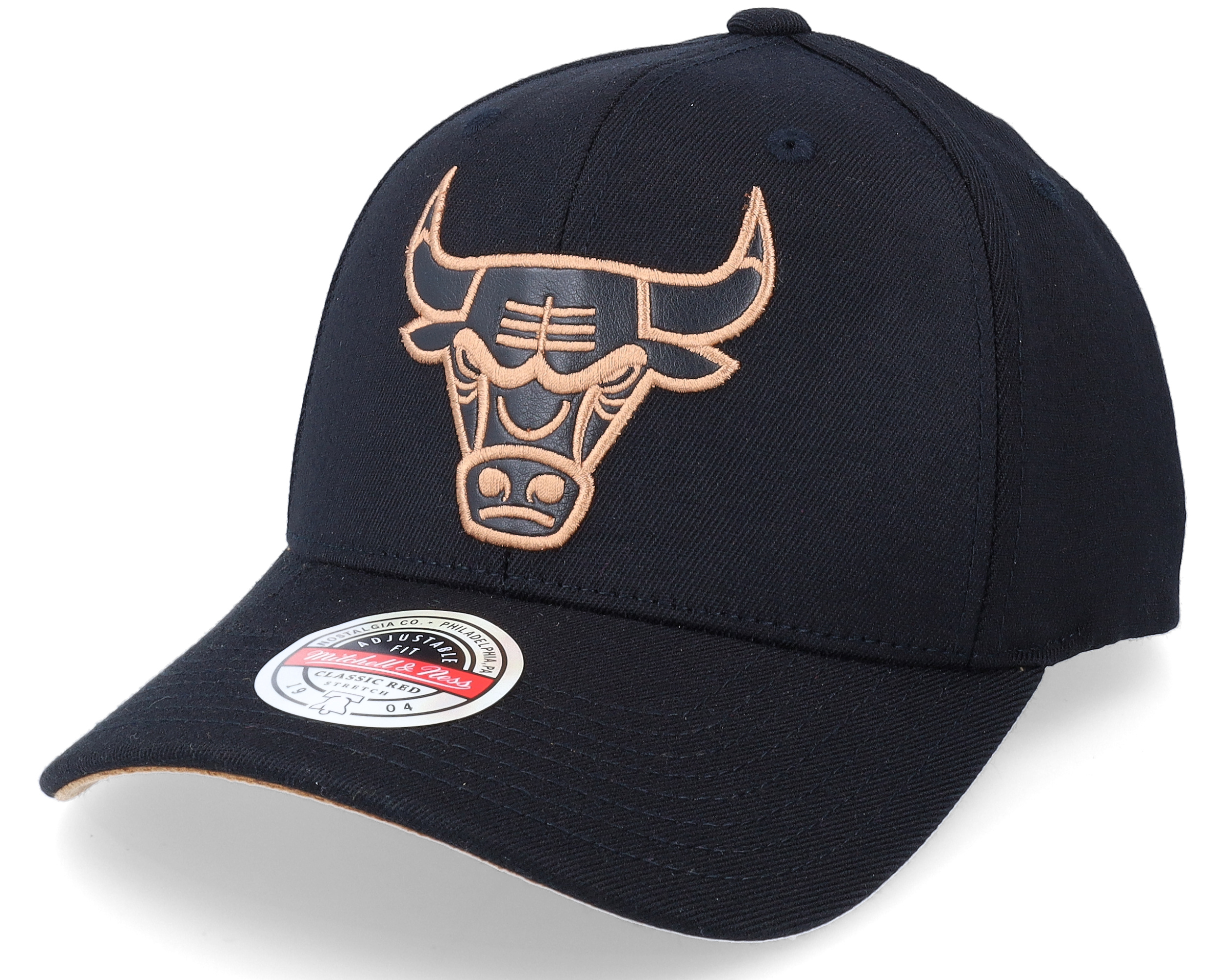 colore Cappellino con logo cromato Mitchell & Ness Chicago Bulls Nero 