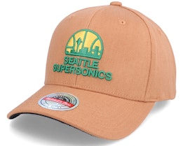 Hatstore Exclusive x Seattle Supersonics Tan Logo - Mitchell & Ness