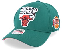 Hatstore Exclusive x Chicago Bulls Ball Patch Dark Green Adjustable - Mitchell & Ness