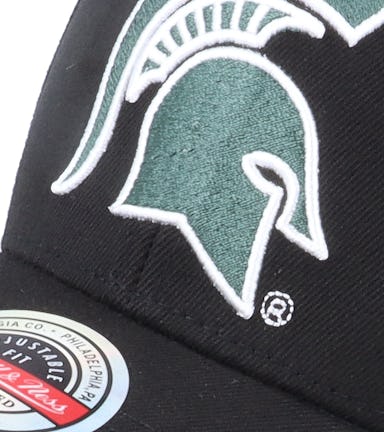 Hatstore Exclusive x Michigan State Spartans NCAA Black Adjustable - Mitchell & Ness