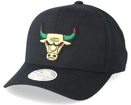 Chicago Bulls Luxe Black 110 Adjustable - Mitchell & Ness