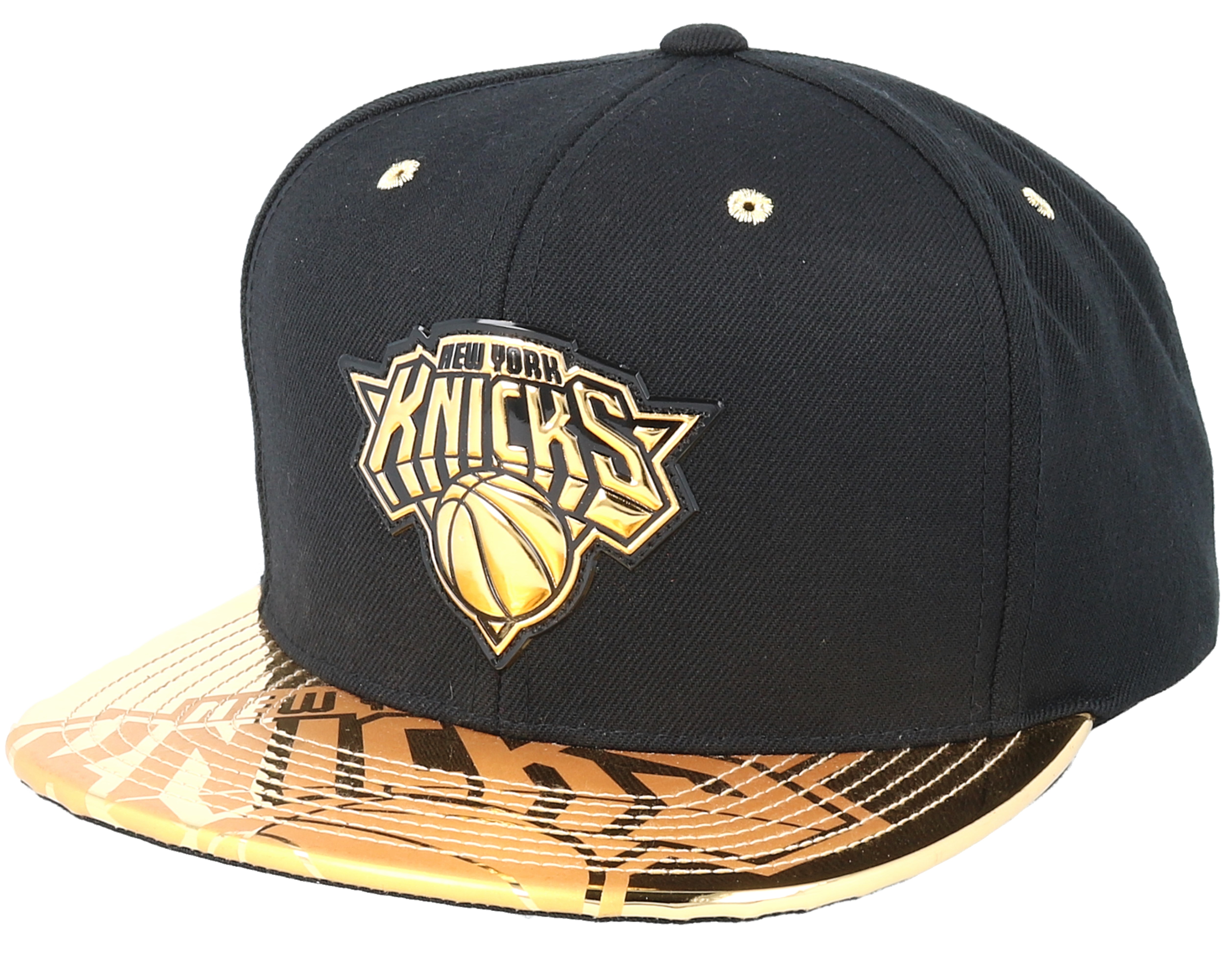 New York Knicks Gold Standard Black Snapback