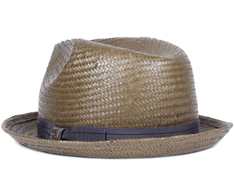 brixton men's castor straw fedora hat