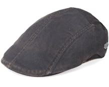 Jacky 100% Cotton Dark Brown Flat Cap - MJM Hats