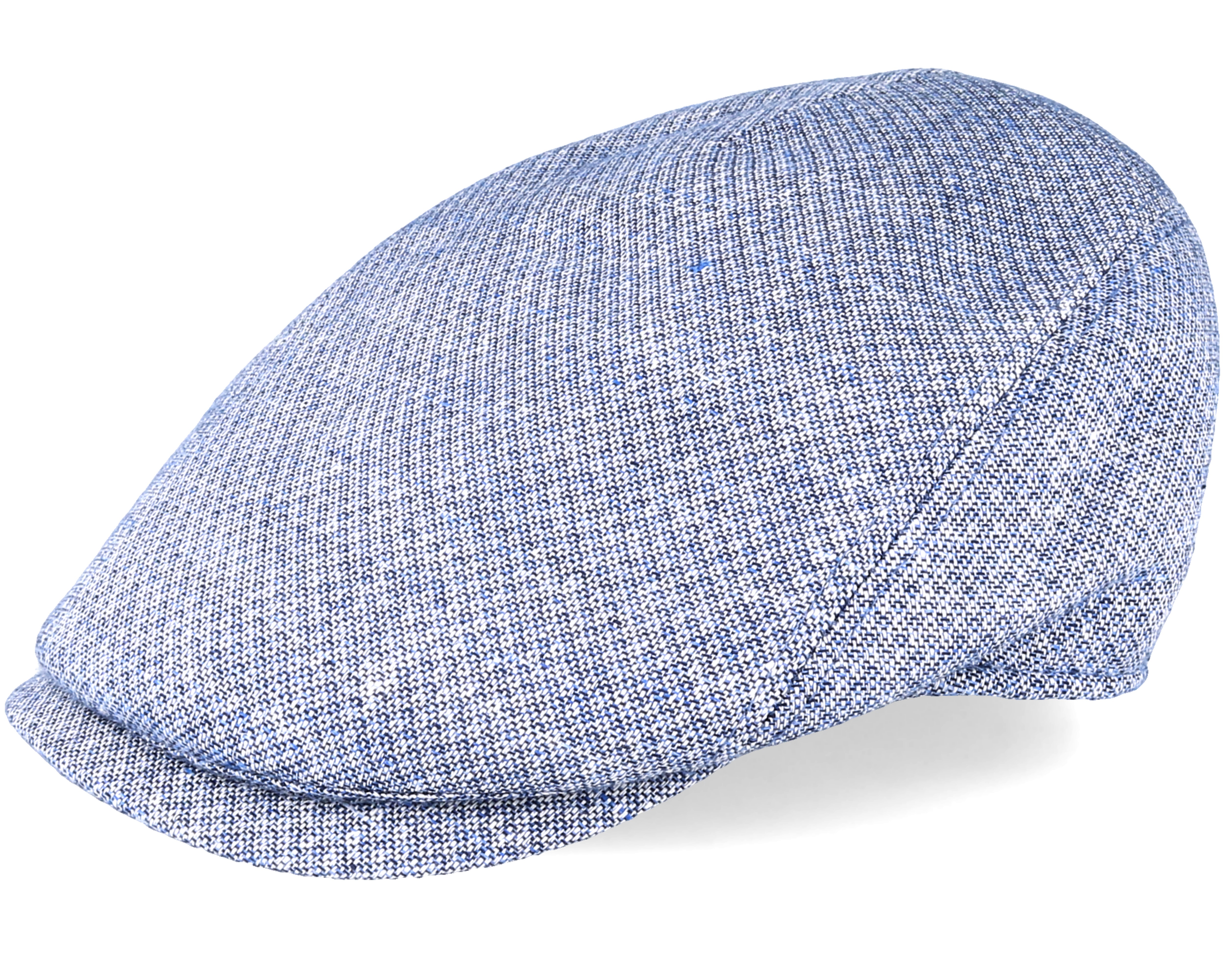 Bang Linnen Mix Blue Pattern Flat Cap