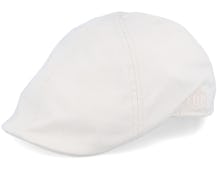 Tiel Organic Cotton Off White Flat Cap - MJM Hats