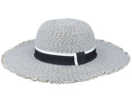 Freja W Toyo Black/White Sun Hat - MJM Hats