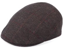 Country Wool Mix Brown Herringbone Flat Cap - MJM Hats