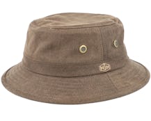 Faux Suede Brown Bucket - MJM Hats