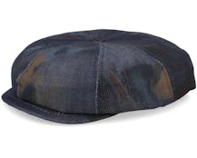 Blue Line Bagi Cotton Blue Paint Flat Cap - MJM Hats