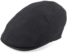 Daffy 3 Cotton Pouch Black Flat Cap - MJM Hats