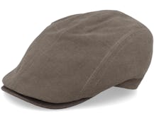Daffy 3 Cotton Pouch 4 Olive Flat Cap - MJM Hats