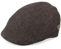 Maddy El Eco Merino Wool Brown Flat Cap - MJM Hats