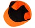 Daffy 3 El Safety Polyester Orange Flat Cap - MJM Hats