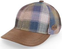 Baseball Silk Brown Check Fitted - MJM Hats