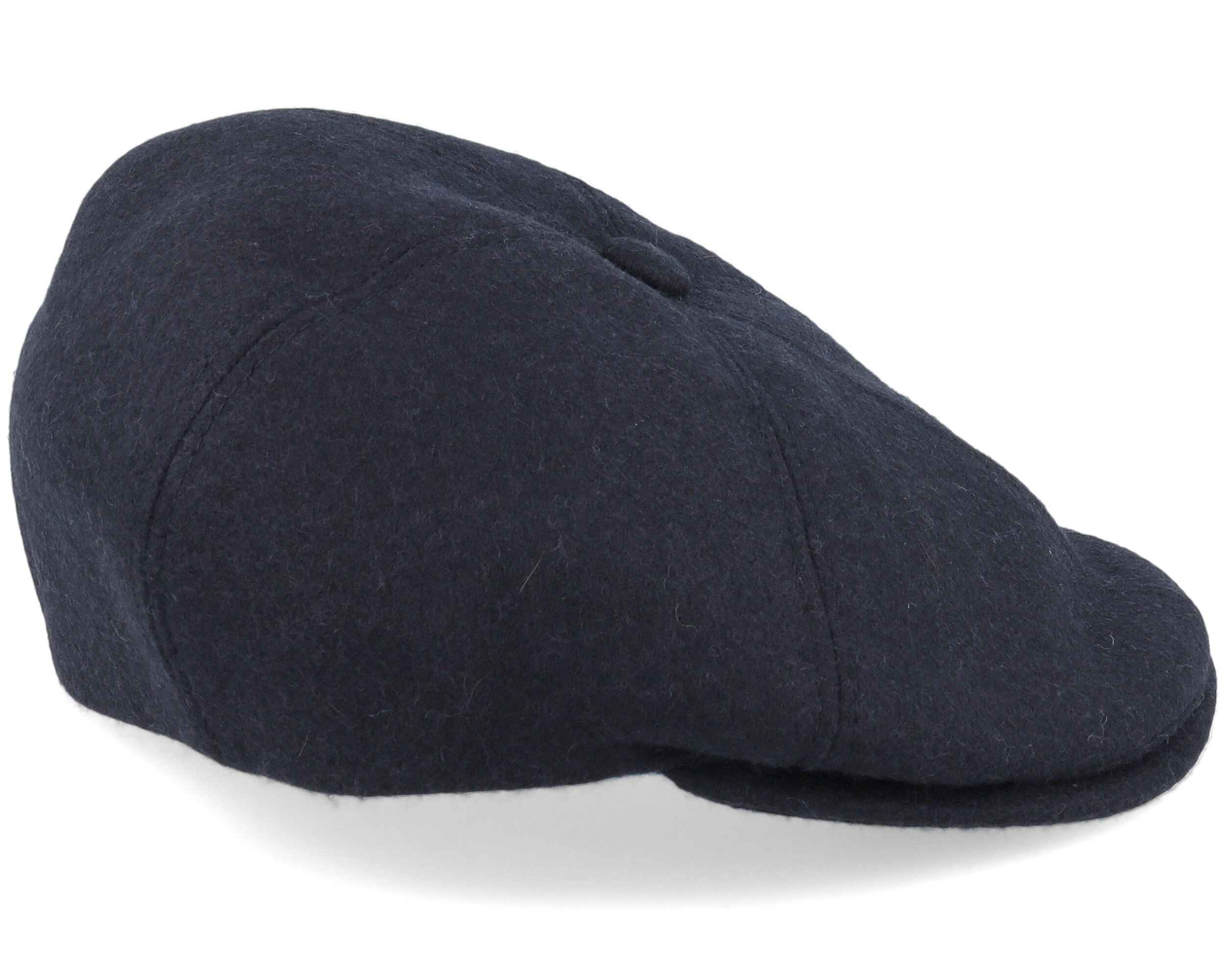 Rebel 32 Organic Wool Cashmere Black Flat Cap MJM Hats