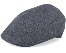 Maddy 32 Organic Wool/Cashmere Anthracite Flat Cap - MJM Hats