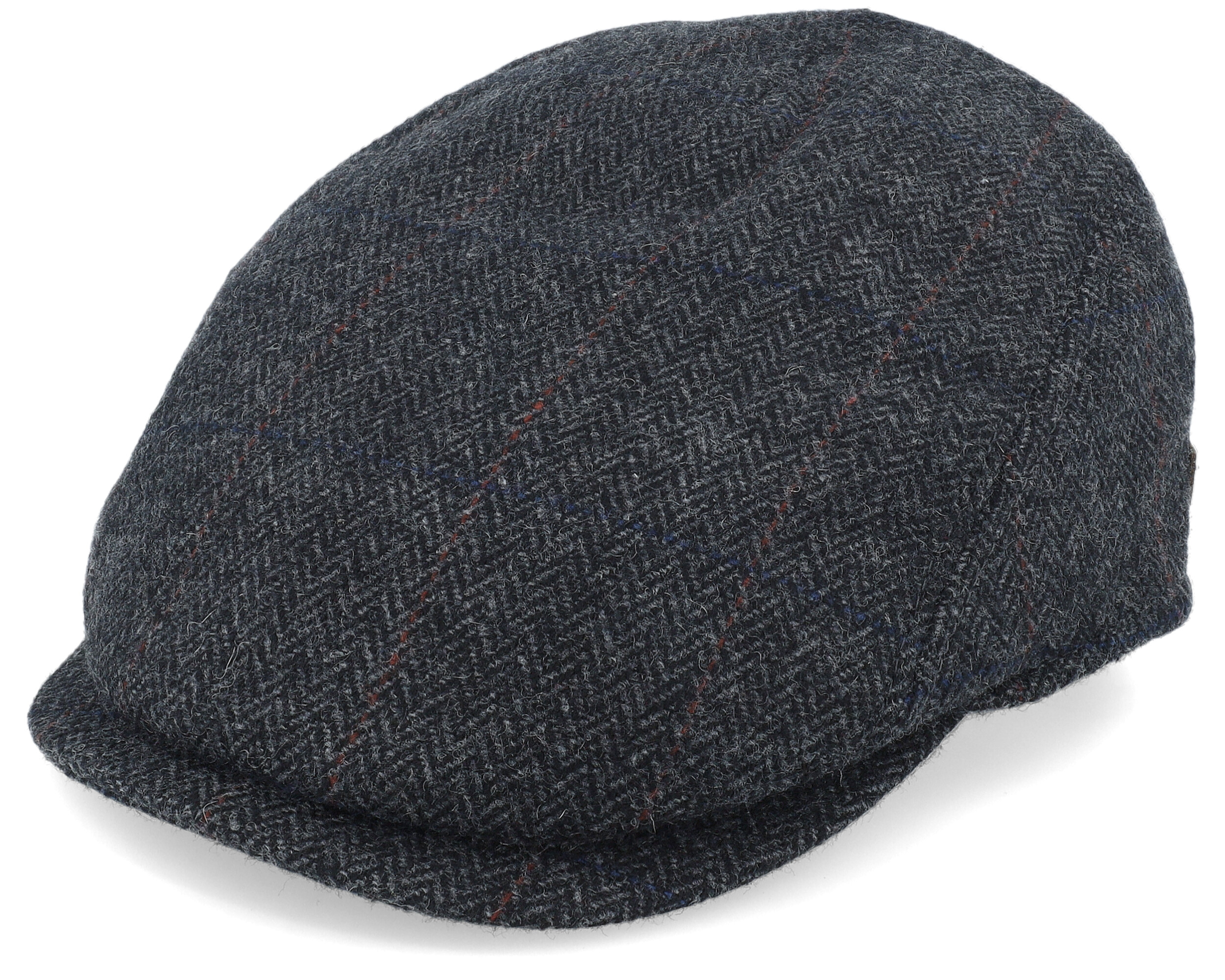 Bang 32 Wool Mix Grey Herringbone Flat Cap MJM Hats cap