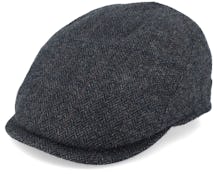 Bang 32 Wool Mix Grey Herringbone Flat Cap - MJM Hats