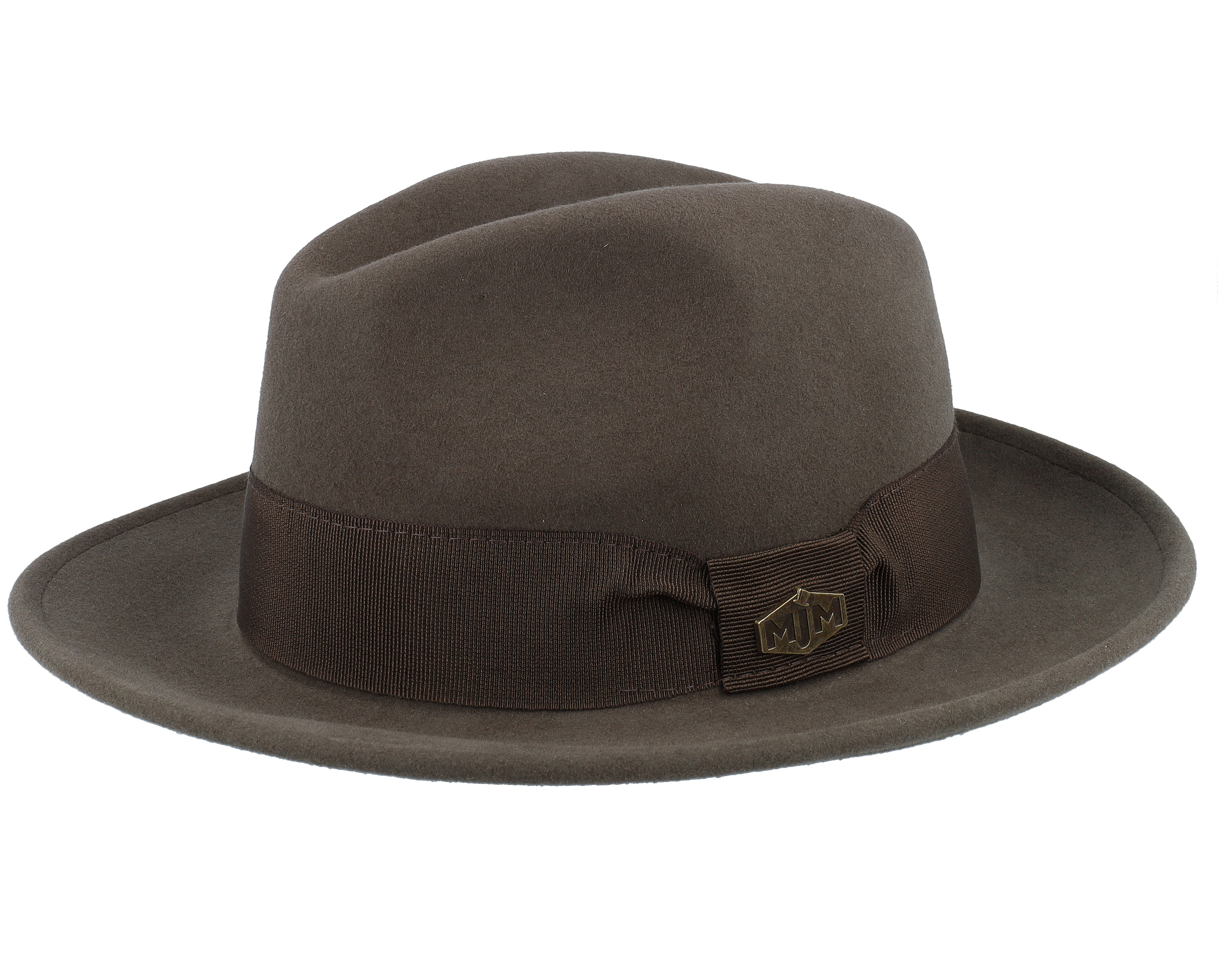 Luis 41 Merino Long Khaki Fedora - MJM Hats | Hatstoreworld.com