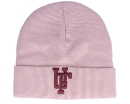 Kids Spinback Recycled Youth Beanie Light Pink/Bordeaux Cuff - Upfront