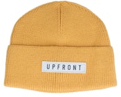 Ocean Knit Beanie Yellow Cuff