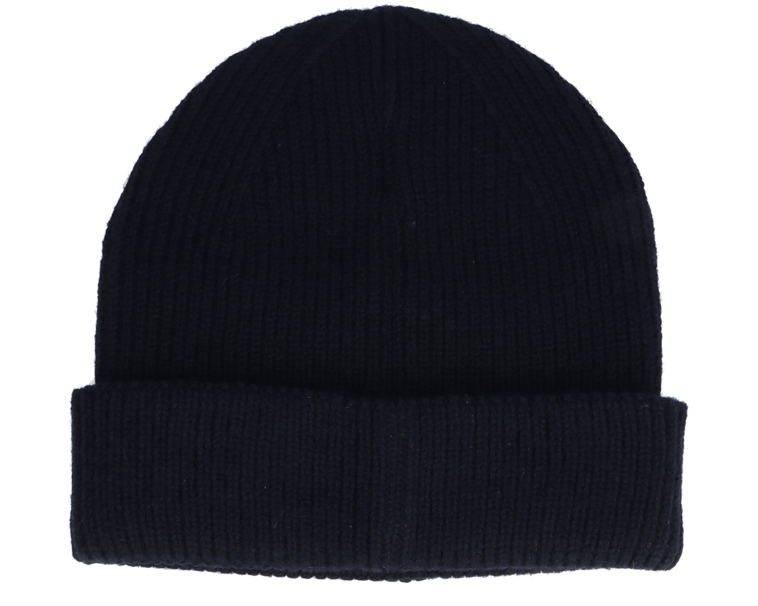 Alternativ bild 1 för Upfront - Svart Beanie - Spinback Rib Beanie Black/White Cuff @ Hatstore