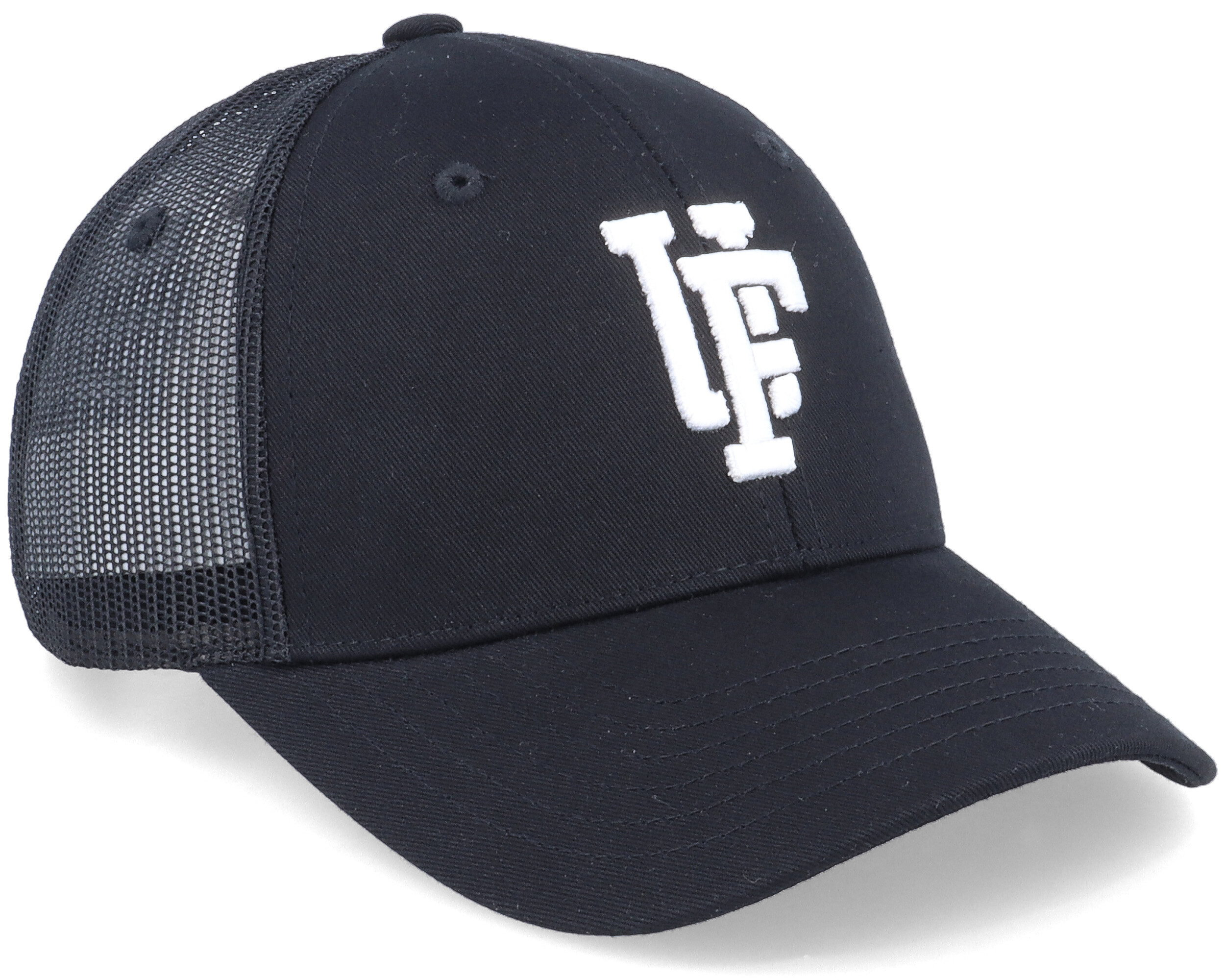 Alternativ bild 1 för Upfront - Svart trucker Keps - Spinback Black/White Trucker @ Hatstore