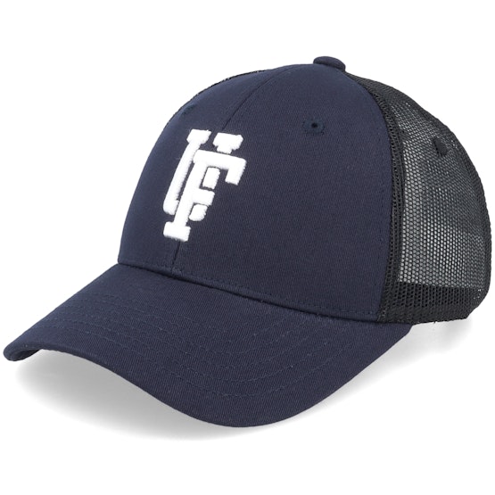 Produktfoto för Upfront - Blå trucker Keps - Spinback Navy Blue/White Trucker @ Hatstore