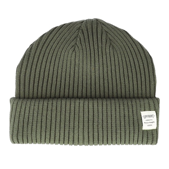 Produktfoto för Upfront - Grön cuff Beanie - Bridge Beanie Olive Cuff @ Hatstore