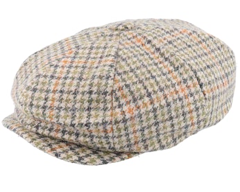 Kids Paper Boy Hat Olive Flat Cap