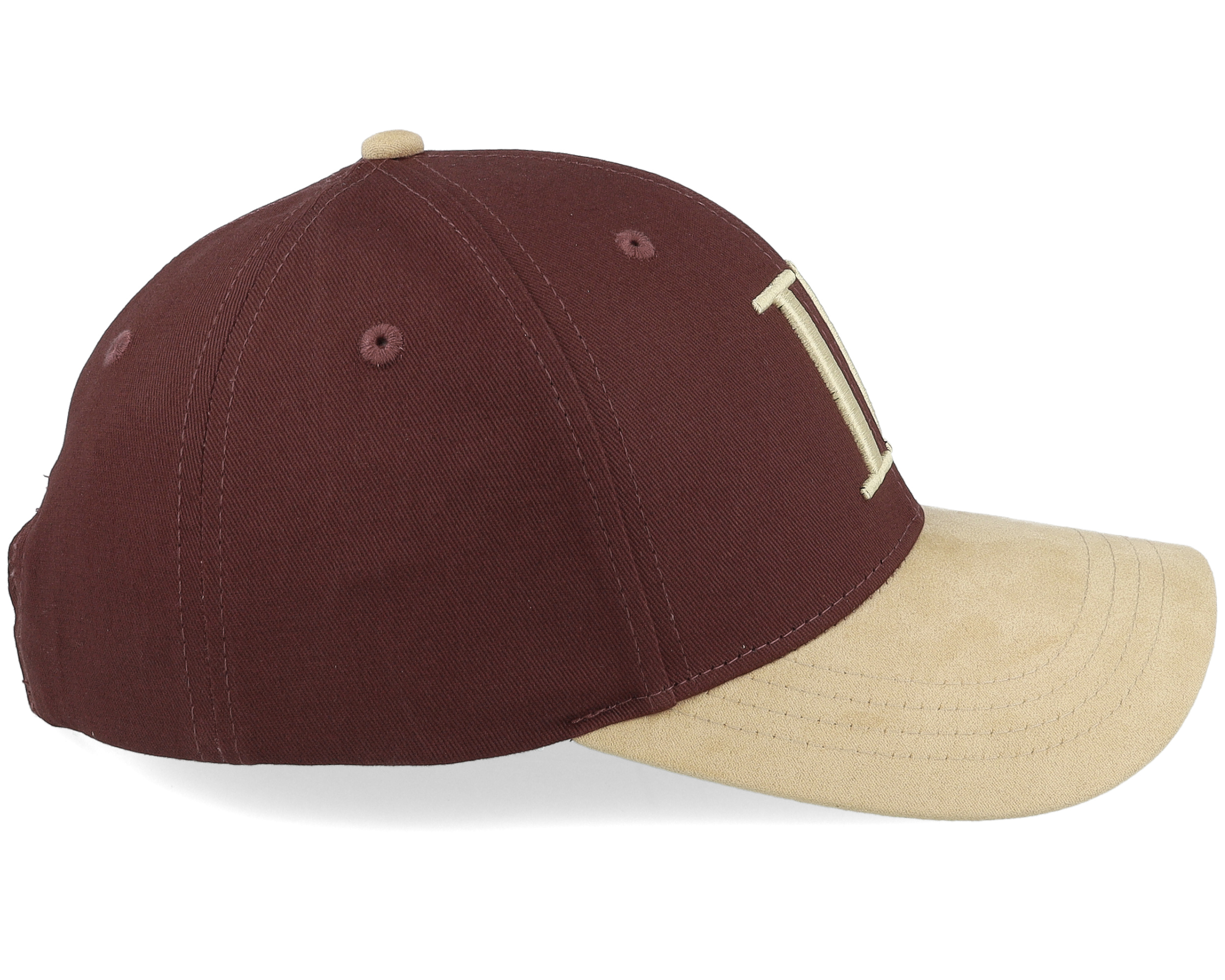 Baseball Cap Contrast Suede Ii Dark Burgundy/Sand Adjustable