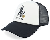 Bruno Foam Cap Black/Light Ivory A-Frame Trucker