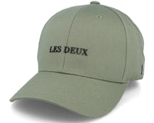 Lens Baseball Cap Neutral Green/Black Adjustable - Les Deux