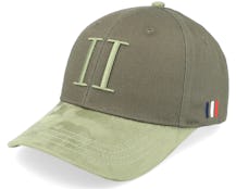 Baseball Cap Suede Thyme Green/Lichen Green Adjustable - Les Deux