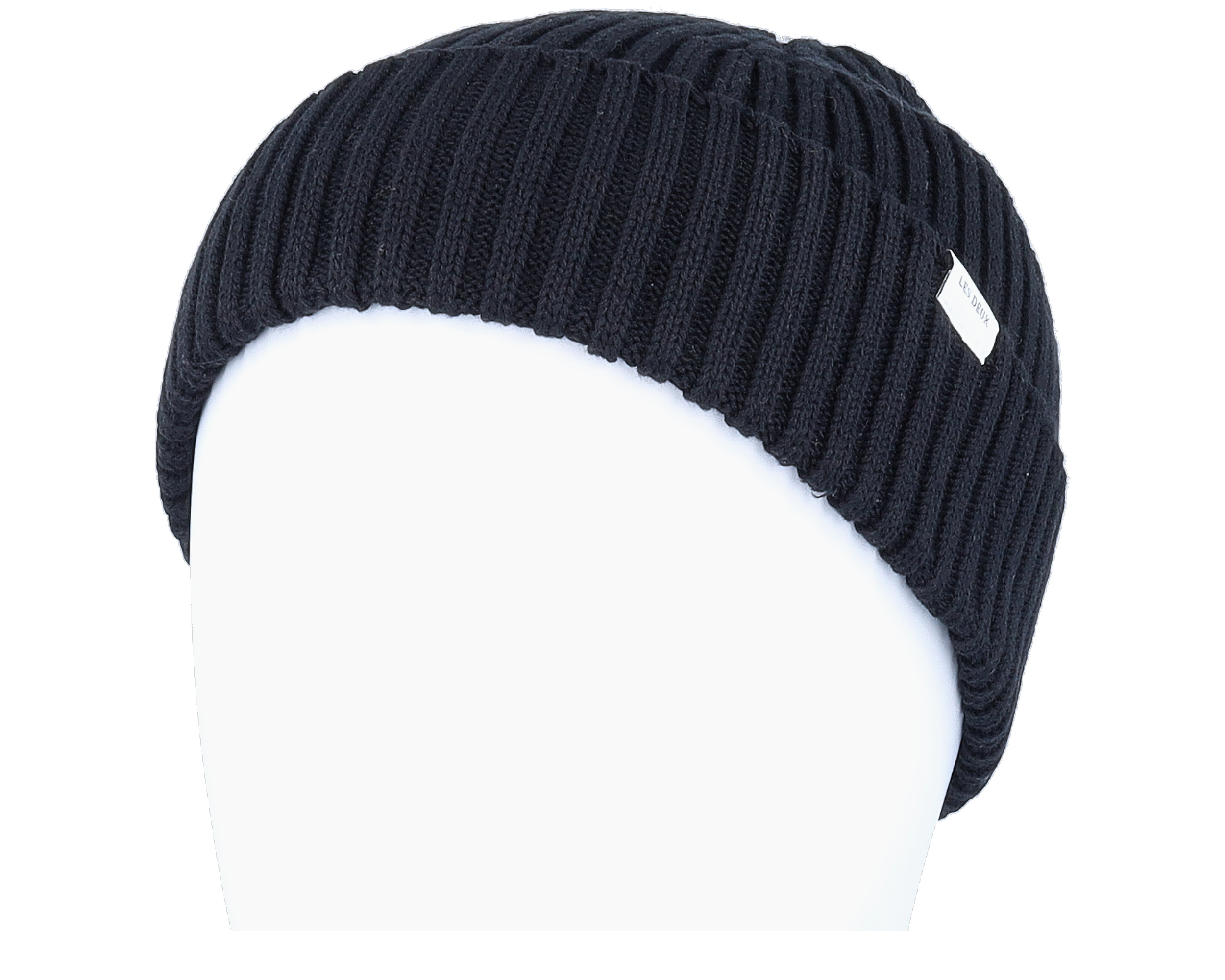 Walter Cotton Rib Beanie Black Cuff | Hatstore.co.za