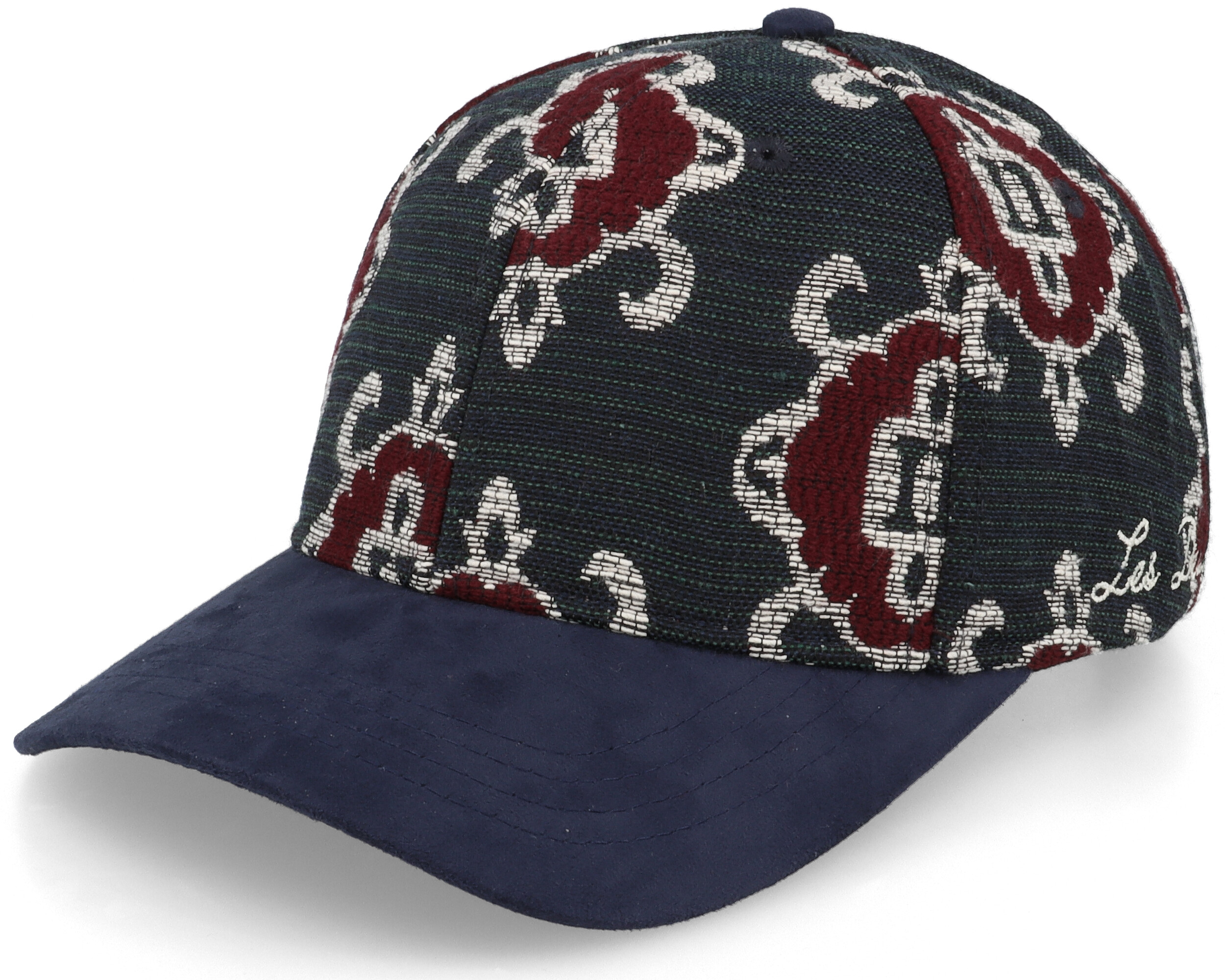 Caps Ornament Baseball Cap Dark Navy/Burnt Red Adjustable - Les Deux