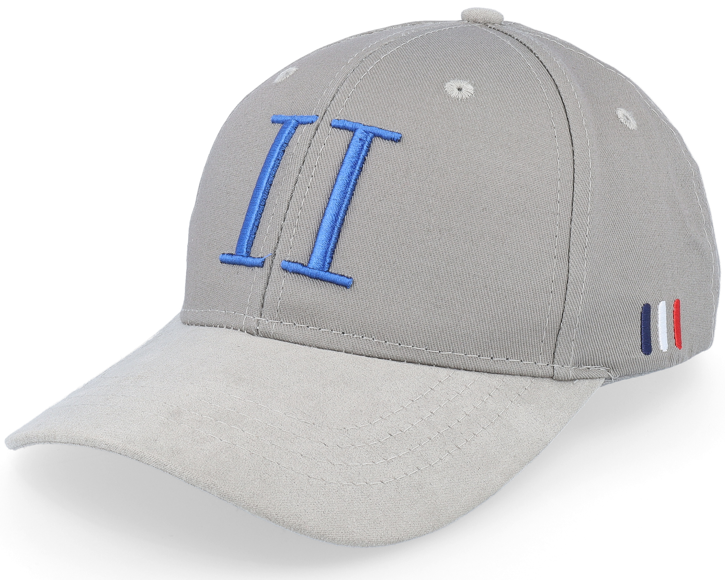 Baseball Cap Suede Ii Mirage Grey/Palace Blue Adjustable - Les Deux cap ...