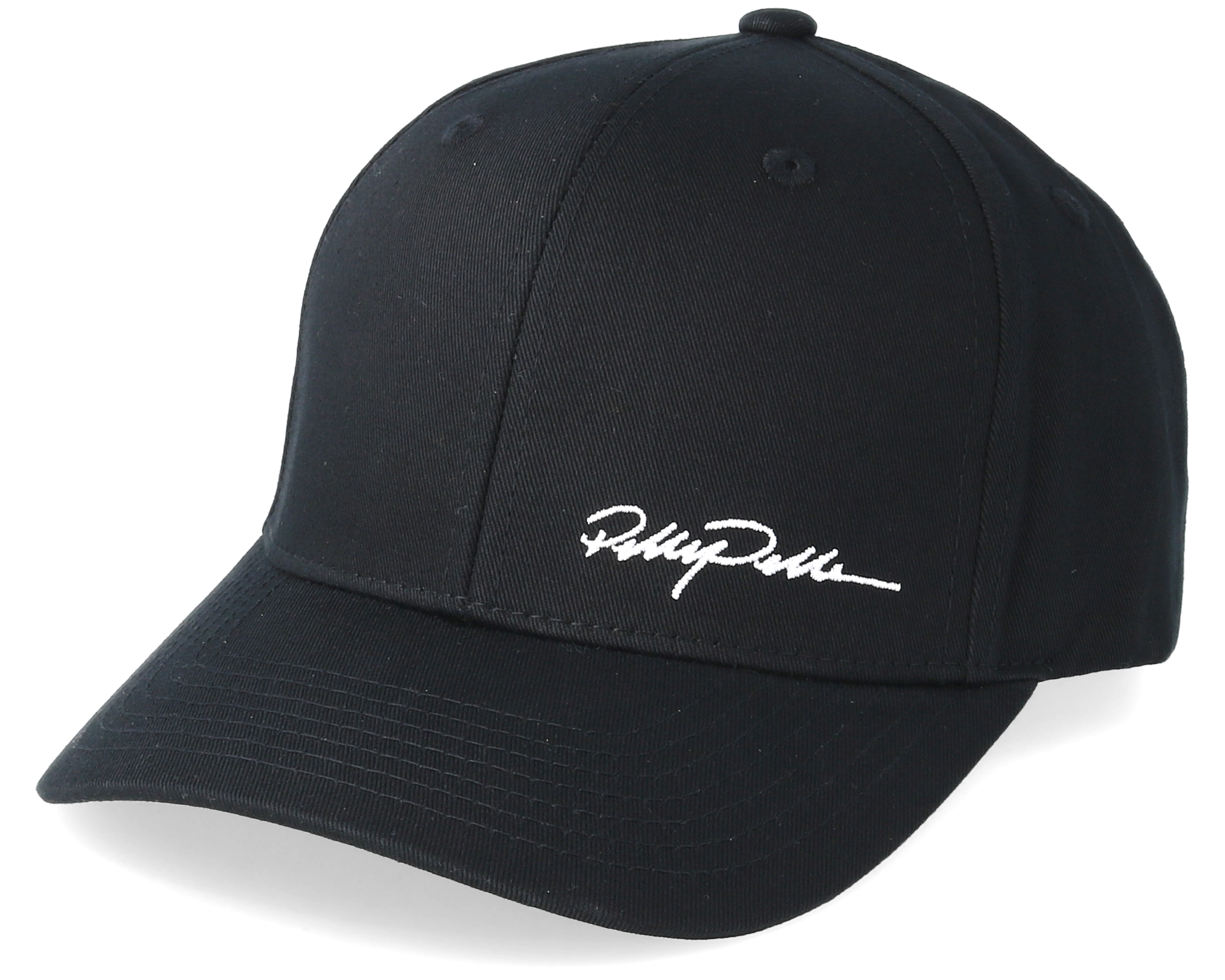 Signature Curved Black Adjustable - Pelle Pelle cap | Hatstoreworld.com