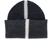 Line Balaclava Face Mask Beanie Jet Black Cuff