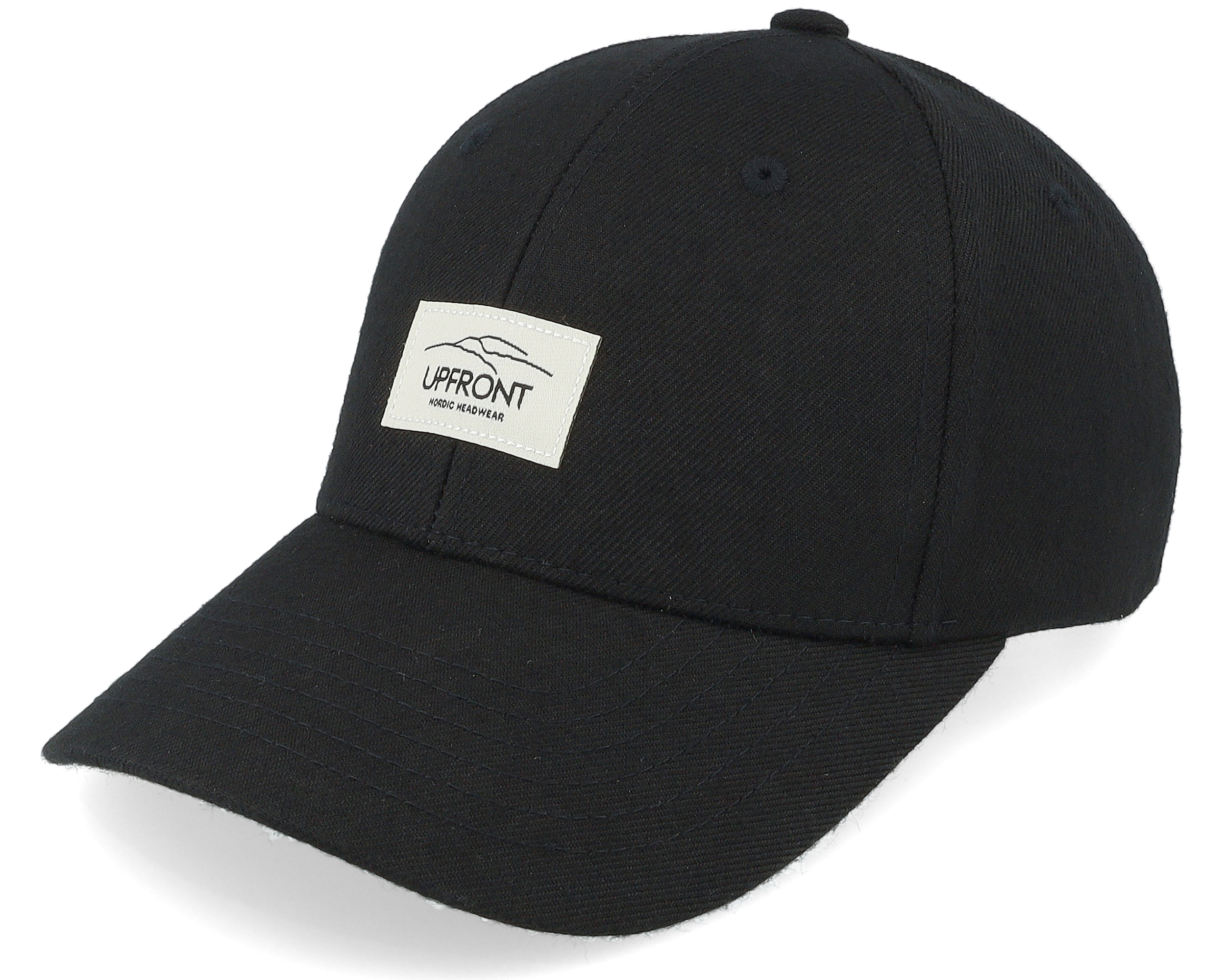 Haakon Hard Low Baseball Cap Black Adjustable - Upfront cap ...