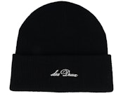 Wayne Embroidered Beanie Black Cuff